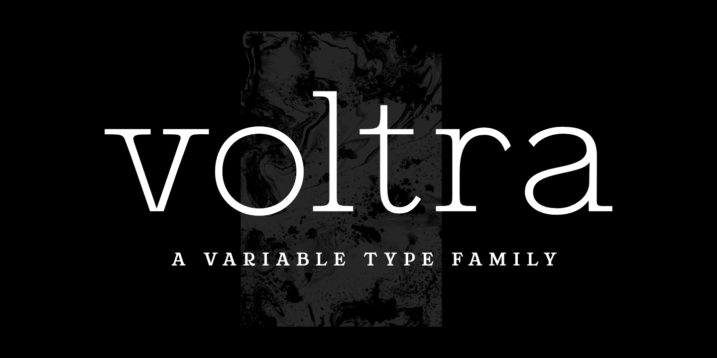 Beispiel einer ZT Voltra-Schriftart #1